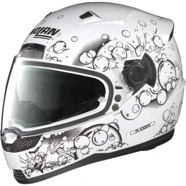 NOLAN N85 Frizzy N-Com  full-face helmet col. metal white