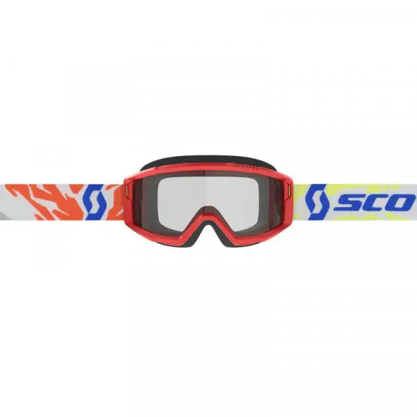 Scott Primal youth red clear lens kids Off Road glasses