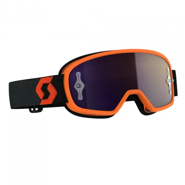 Scott BUZZ MX PRO kid cross goggles Orange Black Purple Chrome Lens