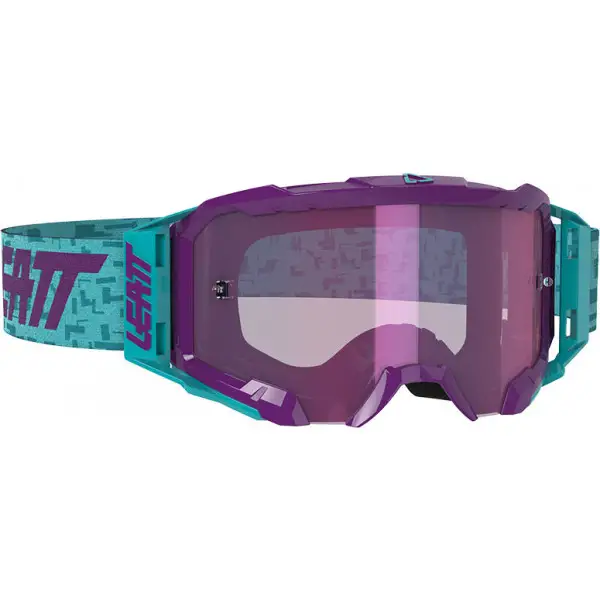 Leatt Velocity 5.5 cross goggle Iriz Aqua Purple lens