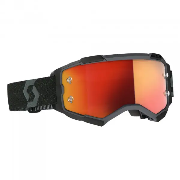 Scott Fury cross goggle black orange chrome works