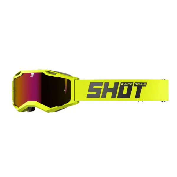 Shot IRIS 2.0 FUSION NEON MX Goggles Yellow