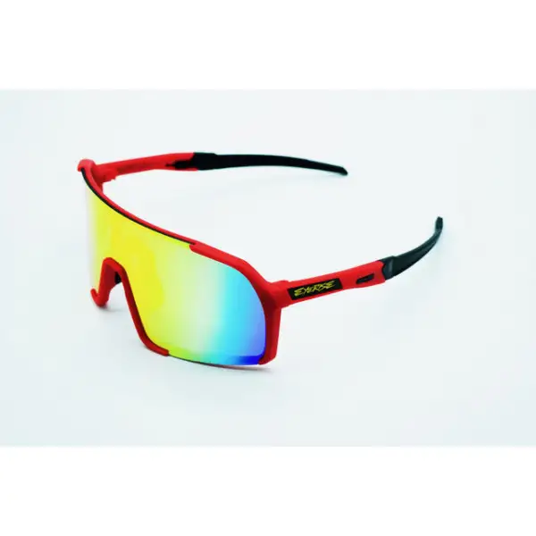 Eyerise DL-EVO11 Glasses Black red Iridium mirror lens