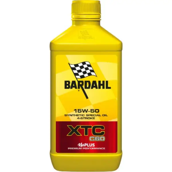 Bardahl XTC C60 15W-50 Moto lubricating oil 1 liter for 4 strikie engine