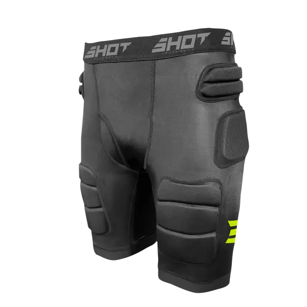 Shot INTERCEPTOR 2.0 Protective Shorts Black