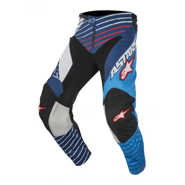 Alpinestars Racer Braap off road pants Cyan White dark Blue