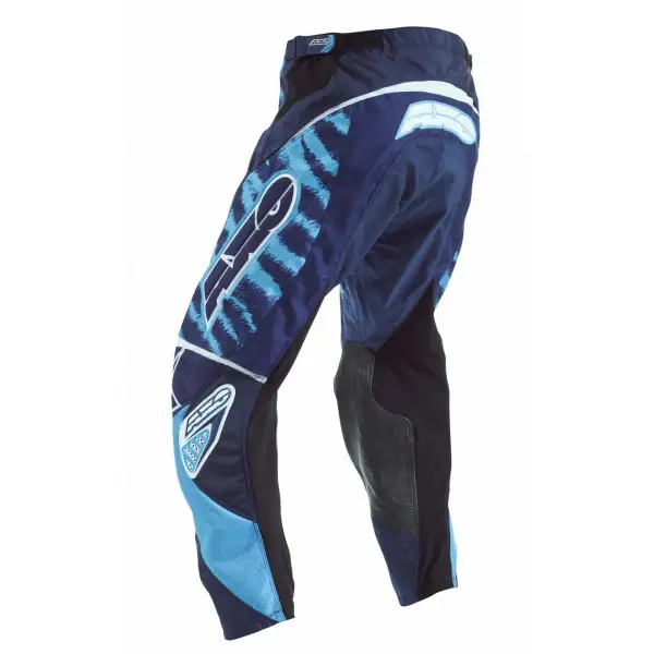 Pantaloni cross Axo Dyemax animalier Blu