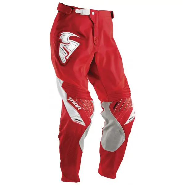Pantaloni cross Thor Core Contro bianco rosso