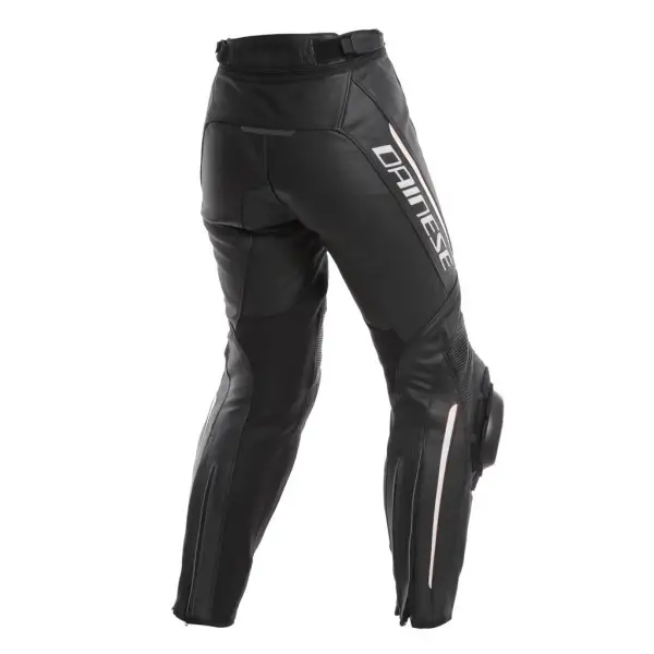 Dainese DELTA 3 LADY leather trousers black black white