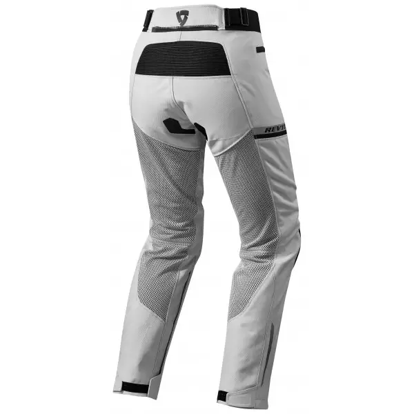 Pantaloni moto donna Rev'it Tornado 2 argento nero