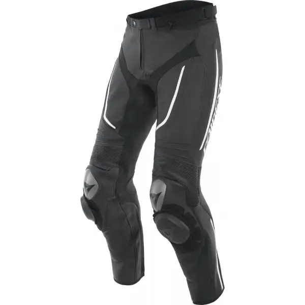 Dainese ALPHA PERF. LEATHER PANTS Black Black White