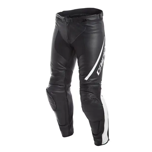 Dainese ASSEN leather trousers black white