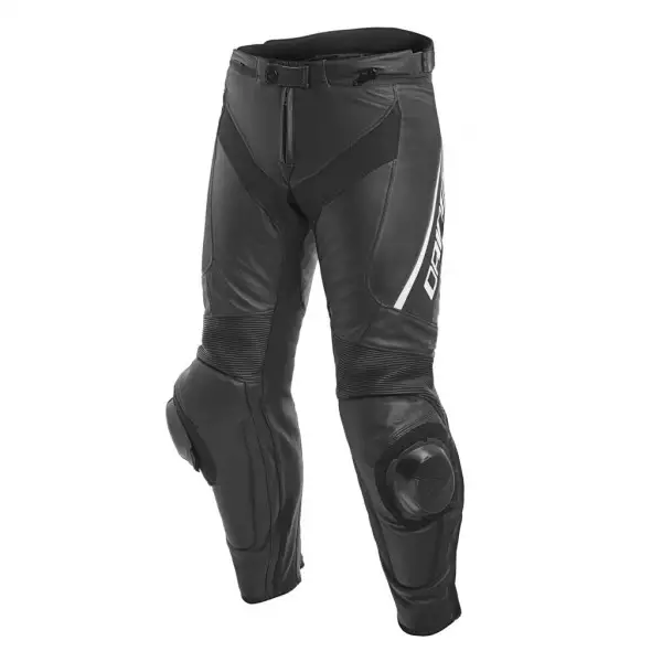 Dainese DELTA 3 leather trousers black black white