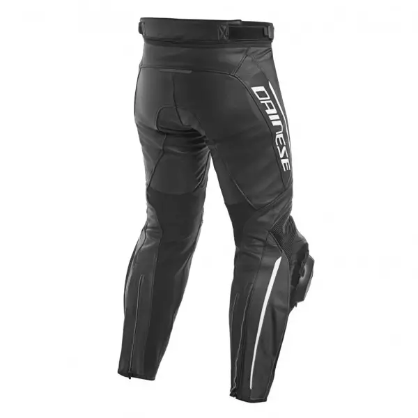 Dainese DELTA 3 leather trousers black black white