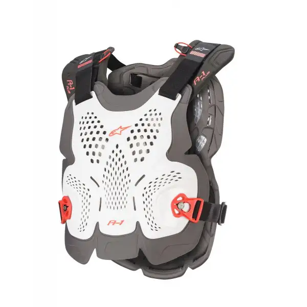 Alpinestars A-1 PLUS CHEST PROTECTOR cross Alpinestars White Anthracite Red