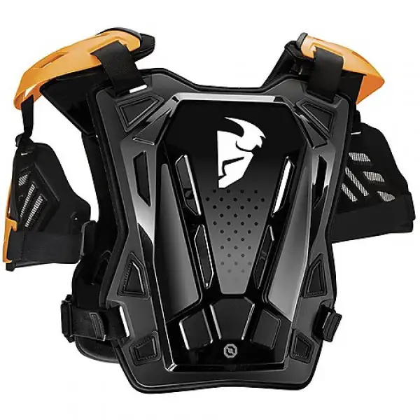 Thor YOUTH GUARDIAN S20W ROOST DEFLECTOR kid chest protector Black Orange