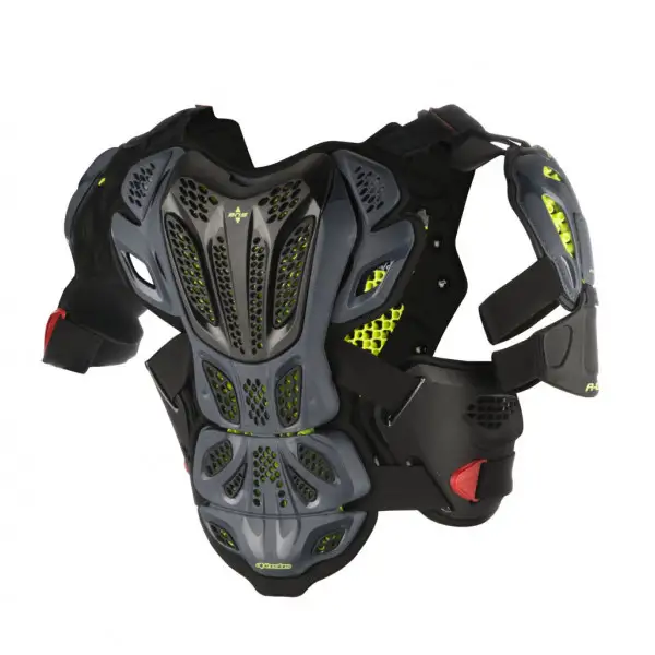 Alpinestars A-10 Full Chest Protector anthracite black red