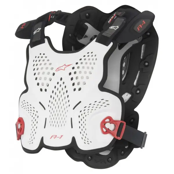 Alpinestars A-1 Roost chest protection white black red