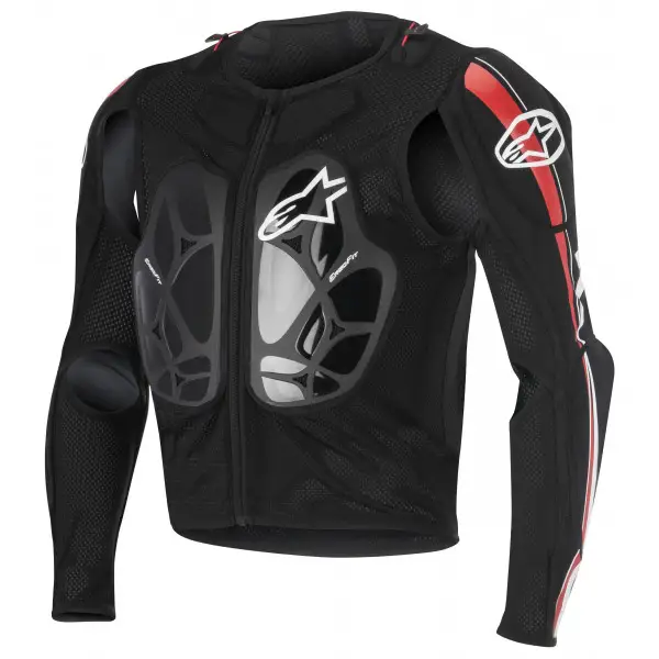 Pettorina protettiva Alpinestars Bionic Pro nero rosso bianco