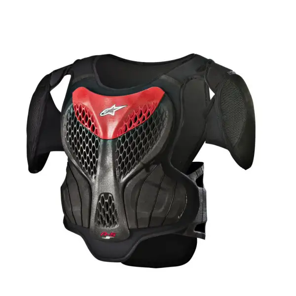 Alpinestars child chest protector A-5 S Body Armour black grey red