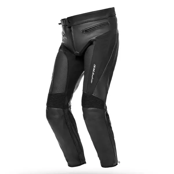 Pantaloni moto donna pelle Spyke LF PANTS LADY Nero