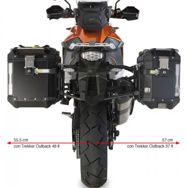 Portavaligie laterale Givi per Outback per KTM