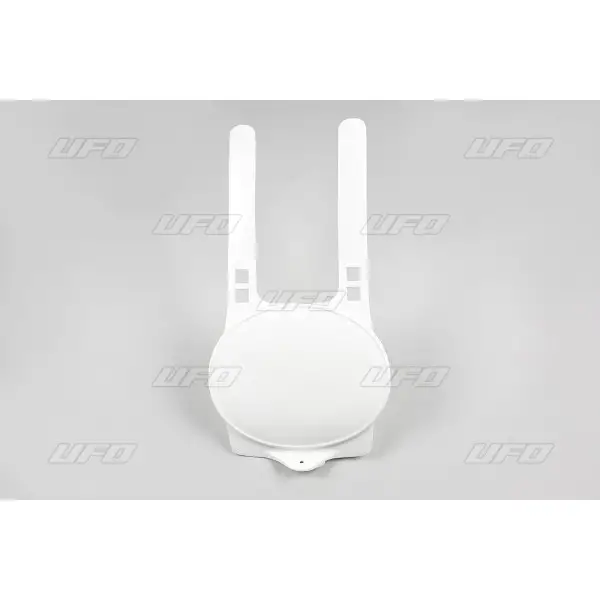 Ufo front number plate for KTM 1980-1982 White