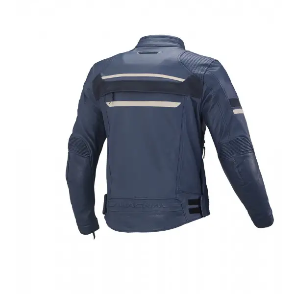 Giacca moto pelle Macna Rendum Blu