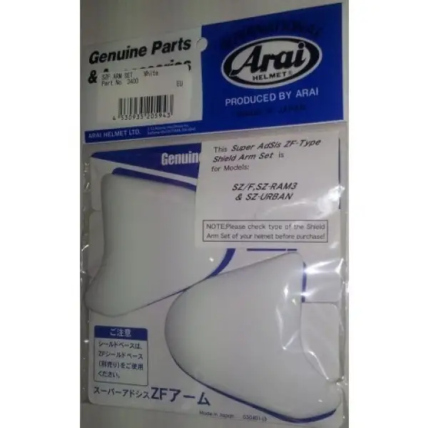 Arai SZ-F White cleats replacement