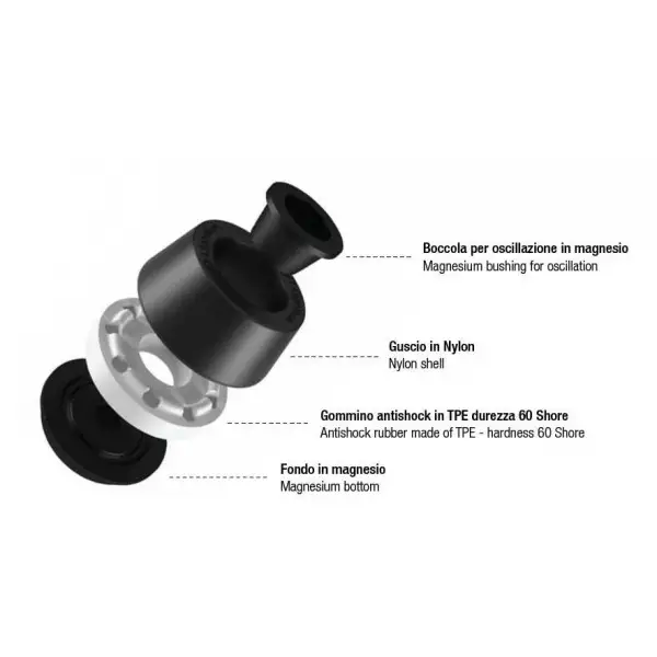 Lightech buffer parts for bushes frame slider diameter 10