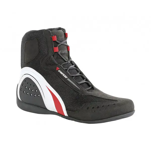 Dainese Motorshoe Air JB shoes Black White Red