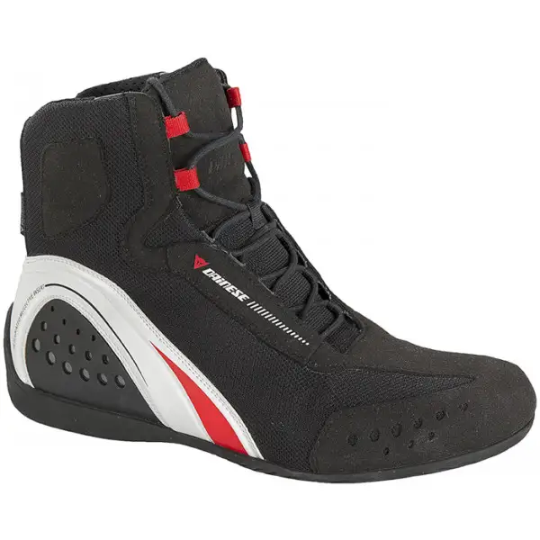 Dainese Motorshoe D-WP JB shoes Black White Red