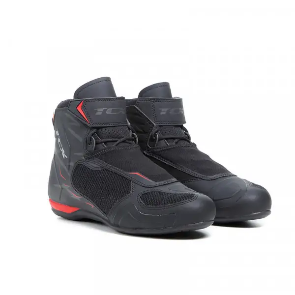 TCX RO4D AIR Summer Motorcycle Shoes Black Red