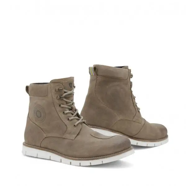 Rev'it Ginza 2 leather waterproof boots Taupe White