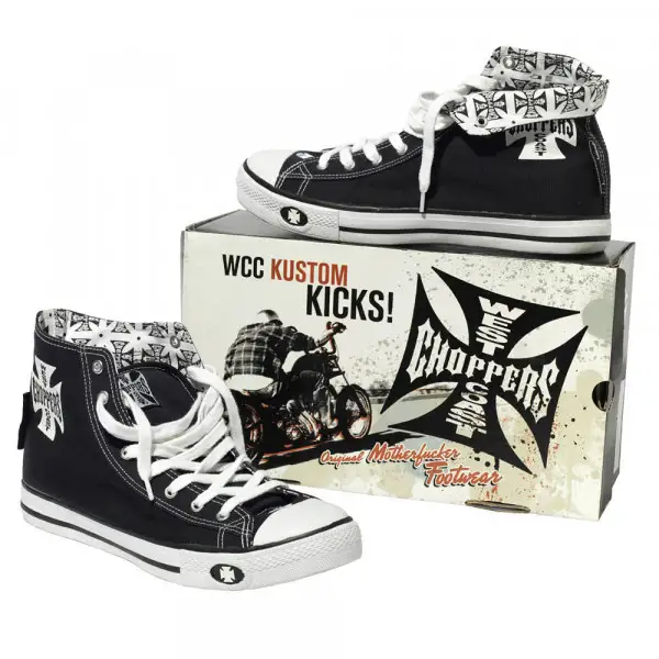 West Coast Choppers Warriors Hi Top shoes Black