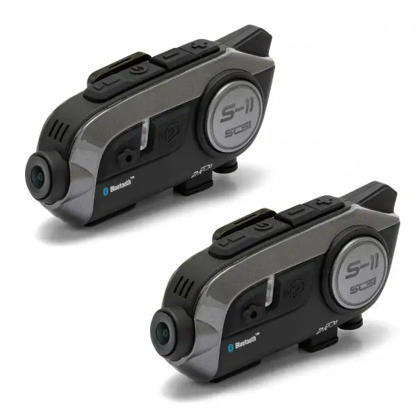 Interfono Bluetooth universale SCS S-11 con videocamera doppio