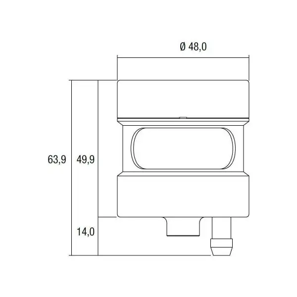 Serbatoio olio freno e frizione 31cm cubi Lightech OBT001 oro