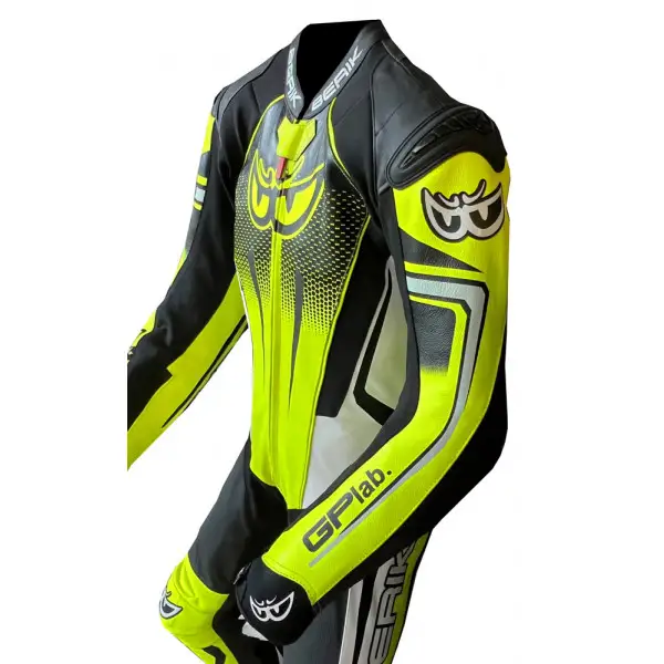 Berik LS1-191318 leather suit Black Yellow