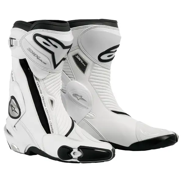 Alpinestars Smx Plus motorcycle boots white
