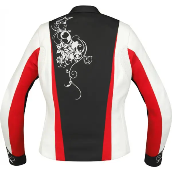 Alpinestars Stella Anouke leather women jacket white-red-black