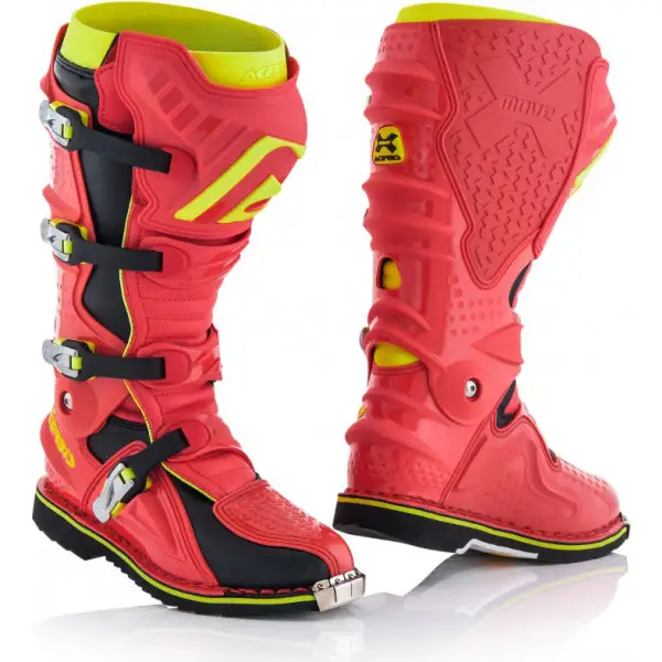 Acerbis X-Move 2.0 cross boots Red Yellow