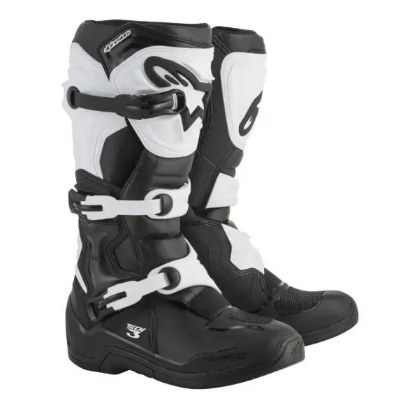 Alpinestars cross boots Tech 3 black white
