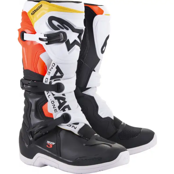 Alpinestars TECH 3 cross boots Black White Orange