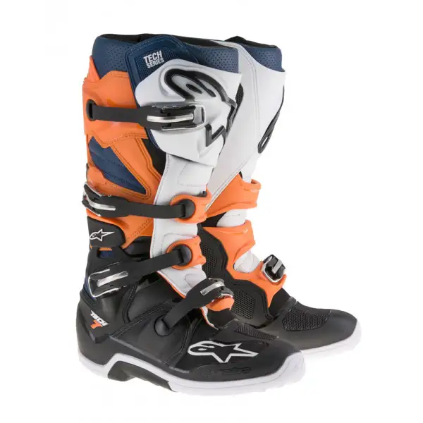 Alpinestars Tech 7 Boots black orange white blue