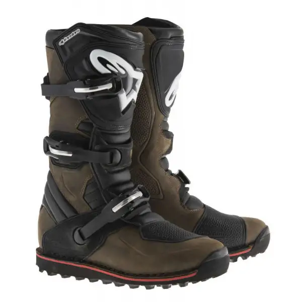 Alpinestars Tech T off road Boots Brown Oiled