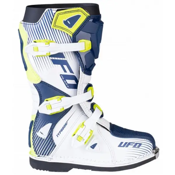 Ufo Plast TYPHOON Kid's MX Boots Blue Vianco Yellow