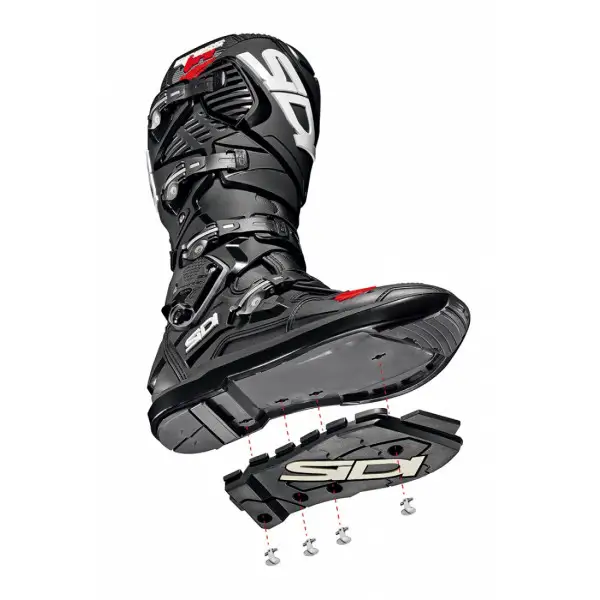 Sidi Crossfire 3 SRS offroad boots white blue red