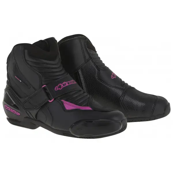 Stivali moto donna Alpinestars Stella SMX-1 R nero fuxia