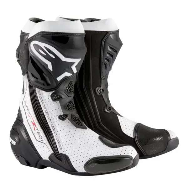 Alpinestars Supertech R summer racing boots black white