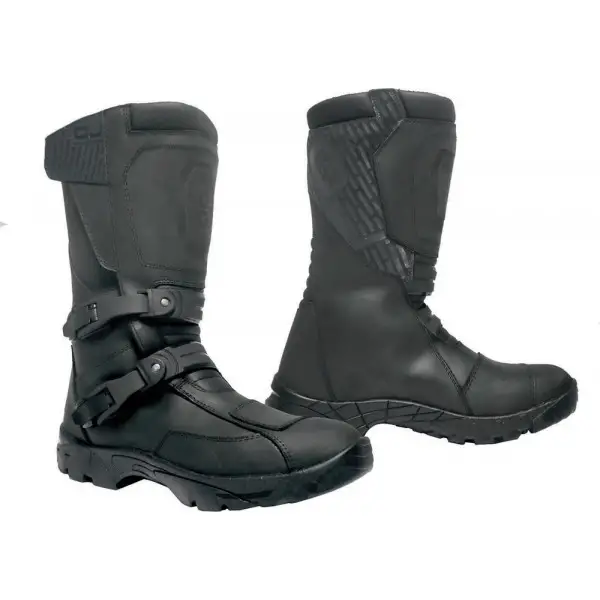 OJ GROUND motorcycle touring boots Black